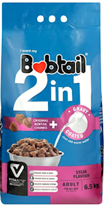 Bobtail 2-In-1 Adult Steak Dog Food